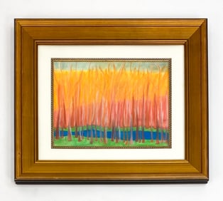 WOLF KAHN (1927-2020) LANDSCAPE PASTEL ON PAPER