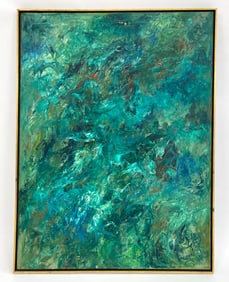 TOSHIO ARAKAKI ABSTRACT EXPRESSIONIST PAINTING