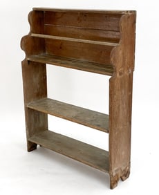 19TH C. FARMHOUSE COUNTRY PINE HUTCH