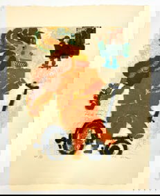 THEO TOBIASSE (FRENCH, 1927-2012) EMBOSSED LITHO