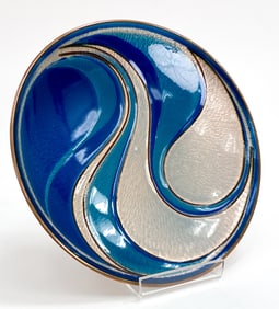 DAVID-ANDERSEN NORWEGIAN ENAMEL ON COPPER PLATE