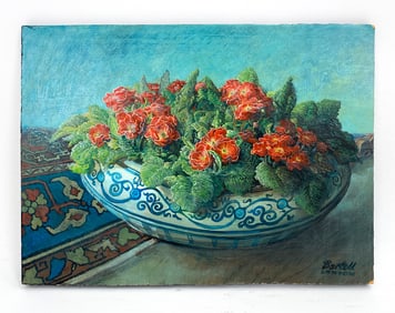 ENGLISH STILL LIFE OIL ON PANEL