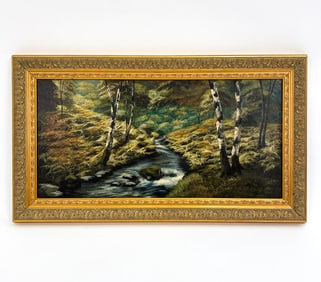 LANDSCAPE OIL PAINTING ON BOARD