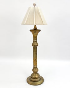 SYRIAN MOORISH BRASS FLOOR LAMP