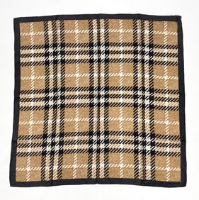 VINTAGE BURBERRY CHECK SILK SCARF