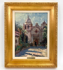 THOMAS KINKADE (1958-2012) PRINT ON CANVAS