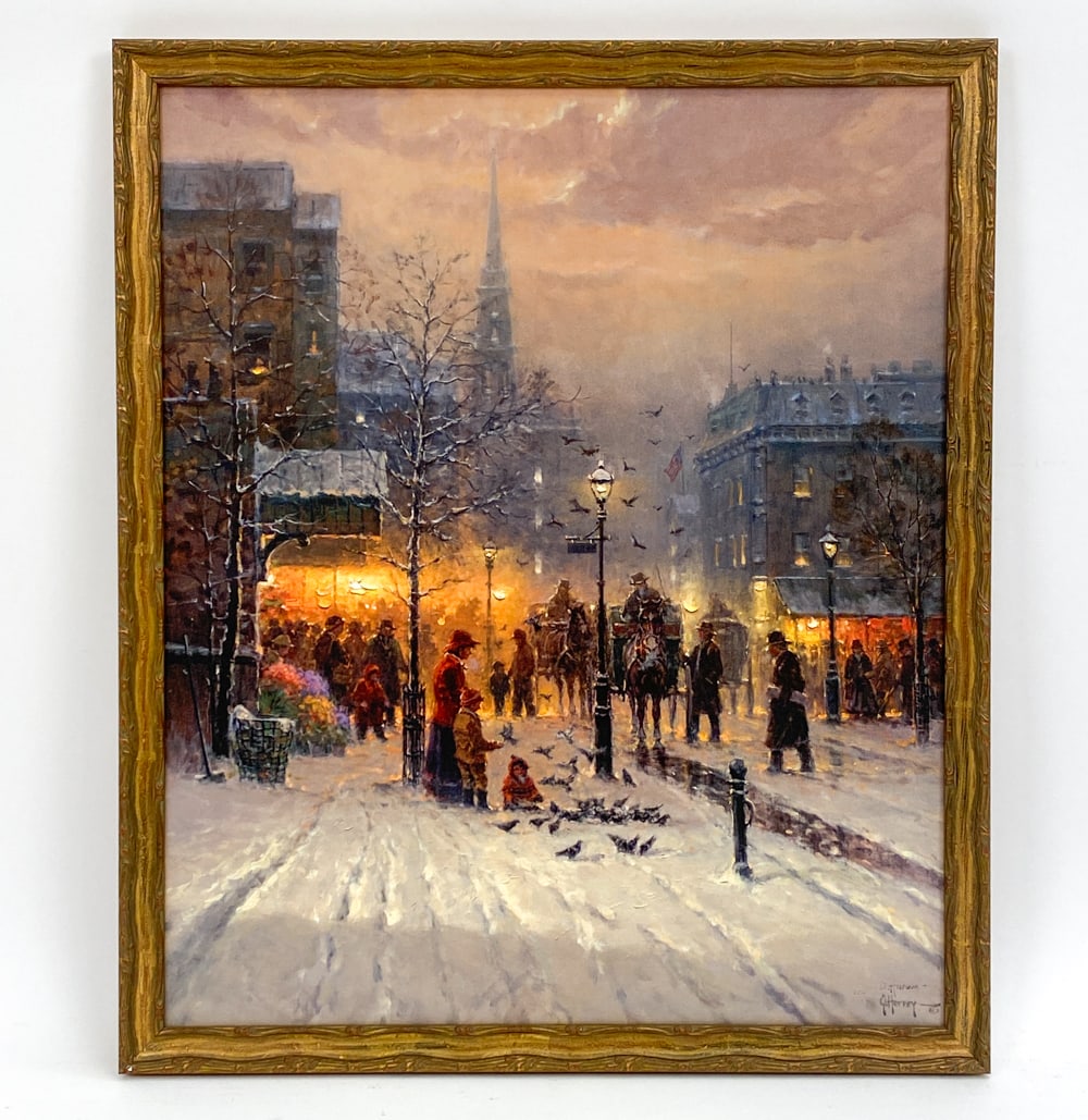 G. HARVEY LTD. ED. CITYSCAPE PRINT ON CANVAS (1 of 8)