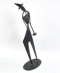 METAL MUSICIAN SCULPTURE