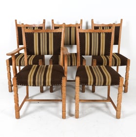 (5) HENNING KJAERNULF STYLE DANISH DINING CHAIRS