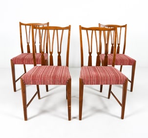 (4) NILS JONSSON STYLE SWEDISH DINING CHAIRS