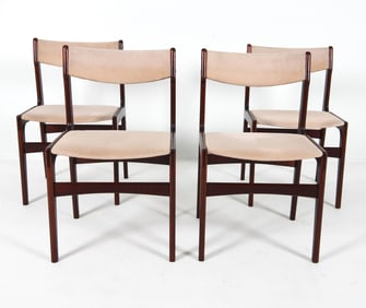 (4) ERIK BUCH STYLE DANISH BEECH DINING CHAIRS