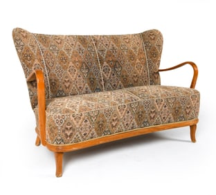 ALFRED CHRISTENSEN STYLE DANISH BEECH SOFA