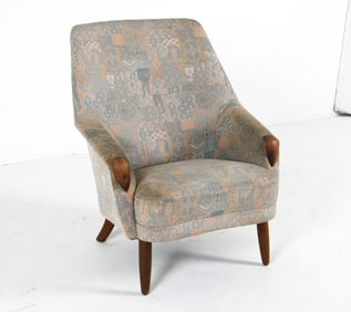 SCANDINAVIAN TEAK EASY CHAIR C. 1960S