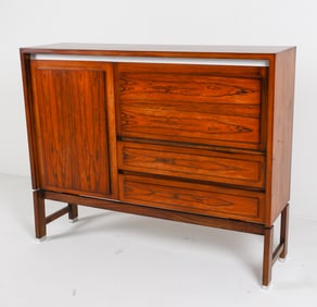 KAI KRISTIANSEN ROSEWOOD SECRETARY/BAR CABINET