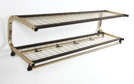 DANISH COAT RACK WALL SHELF C. 1960S