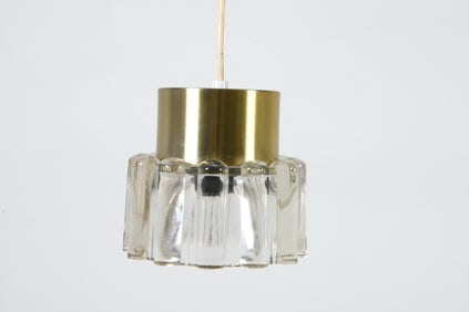 MID-CENTURY DANISH GLASS PENDANT LIGHT C. 1960S
