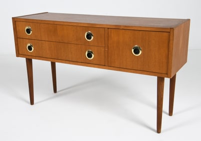 DANISH TEAK LOW CHEST C. 1970S