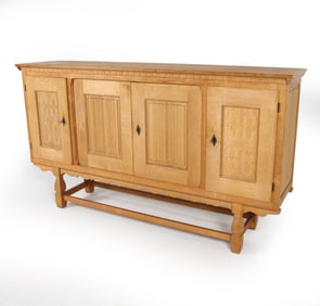 HENNING KJAERNULF STYLE OAK SIDEBOARD C. 1970S
