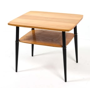 POLISH WALNUT COFFEE TABLE C. 1950S