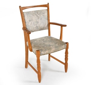 HENNING KJAERNULF STYLE OAK ARMCHAIR C. 1970S