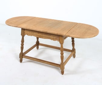 KJAERNULF STYLE DANISH OAK CONSOLE TABLE C. 1970S