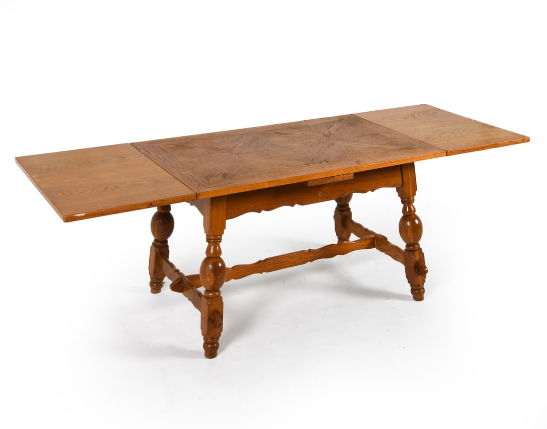 SWEDISH OAK EXTENDING COFFEE TABLE C. 1970S (1 of 20)