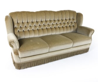 MID-CENTURY DANISH MOHAIR SOFA