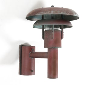 DANISH COPPER OUTDOOR SCONCE C. 1970S