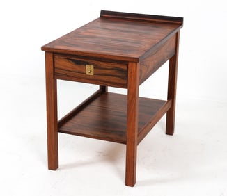 MID-CENTURY DANISH ROSEWOOD SIDE TABLE C. 1970S