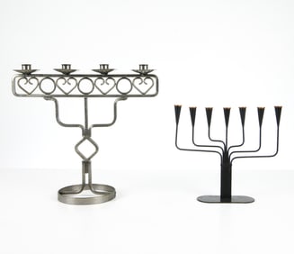 VINTAGE CANDELABRA GROUPING INCL. GUNNAR ANDER