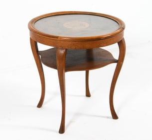 VINTAGE SCANDINAVIAN OAK SIDE TABLE C. 1960S