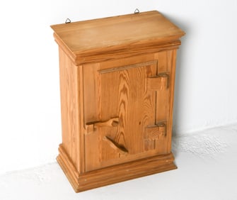 SWEDISH PINE APOTHECARY WALL CABINET