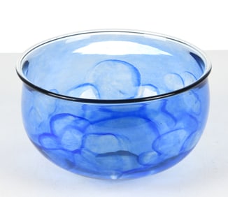 SCANDINAVIAN ART GLASS BOWL C. 1970S