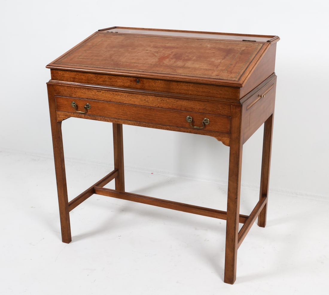 CHIPPENDALE STYLE MAHOGANY ARCHITECT DESK (1 of 16)