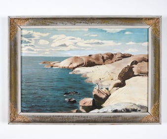 K. E. ERIKSON (20TH C.) OCEAN LANDSCAPE O/C