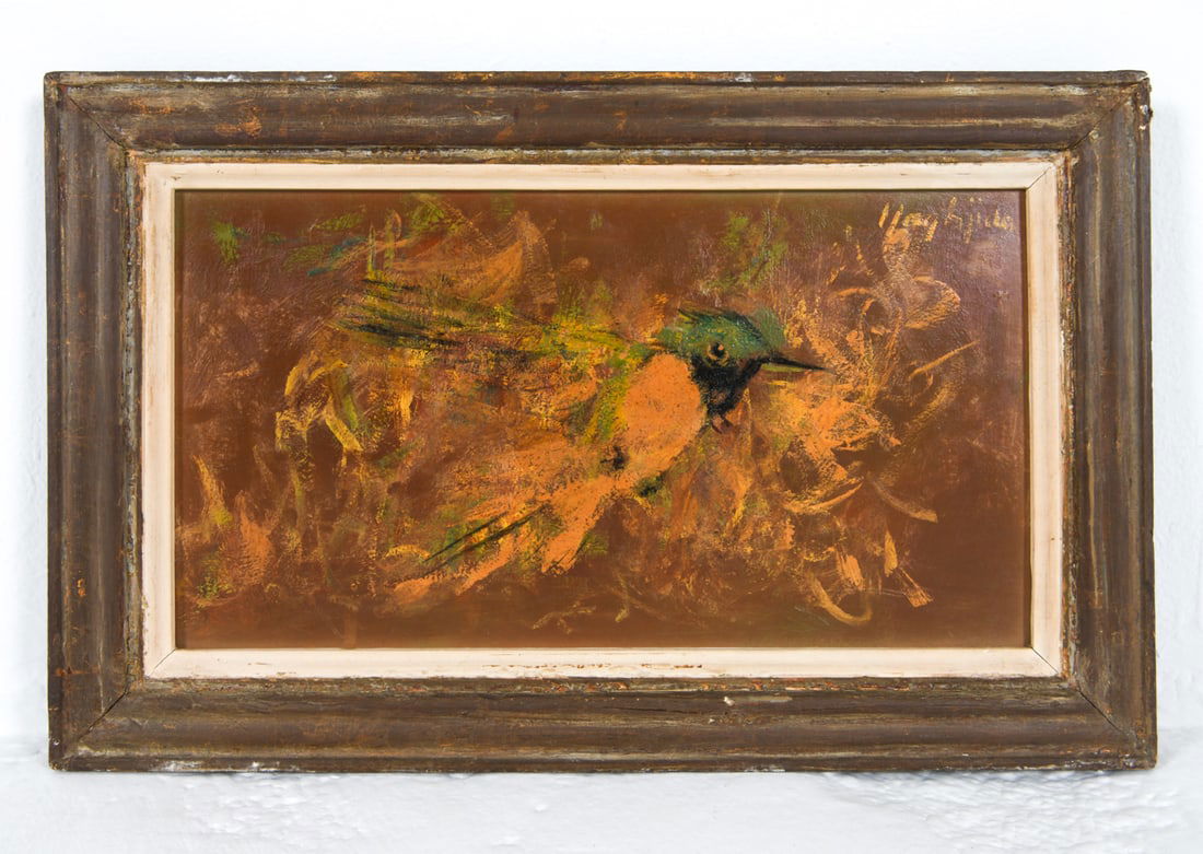 EDMUND YAGHJIAN (1903-1997) ABSTRACT O/B PAINTING (1 of 10)