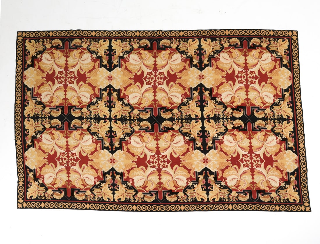 20TH C. NEEDLEPOINT RUG TAPESTRY (1 of 13)
