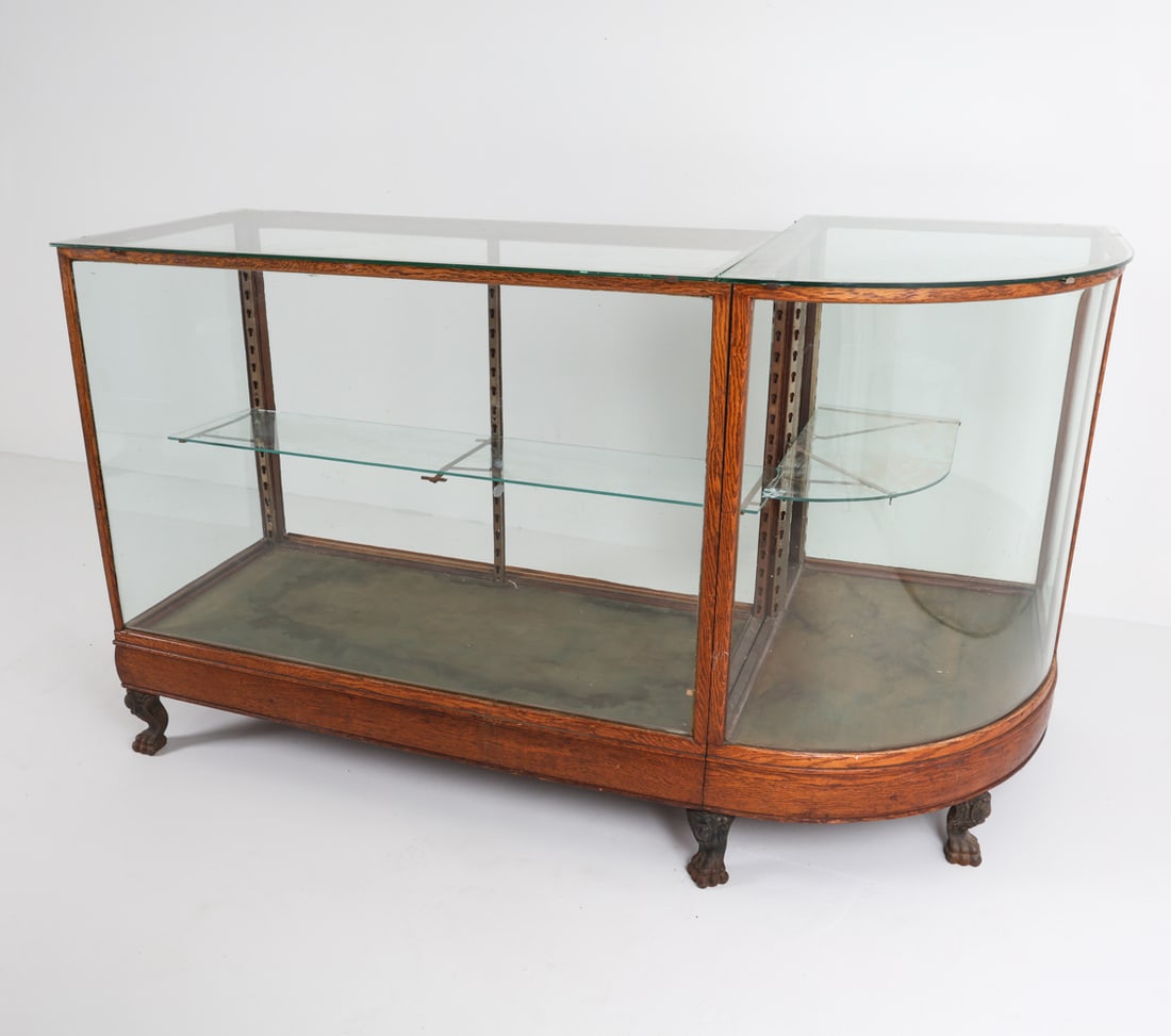 ANTIQUE VICTORIAN DISPLAY CABINET (1 of 20)
