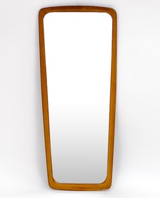 MID-CENTURY DANISH TEAK WALL MIRROR C. 1960S