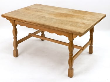 HENNING KJAERNULF OAK EXTENDING DINING TABLE