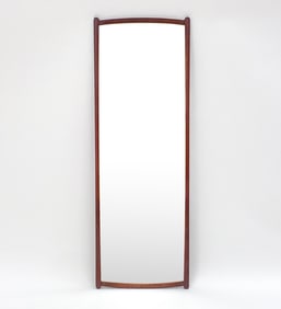 MID-CENTURY DANISH TEAK WALL MIRROR C. 1960S
