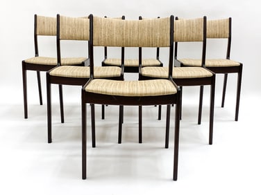 (6) JOHANNES ANDERSEN BEECH DINING CHAIRS C. 1970S