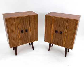 PAIR OF DANISH ROSEWOOD CABINETS C. 1960S