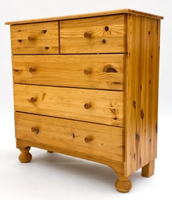 SWEDISH PINE CHEST OF DRAWERS C. 1970S