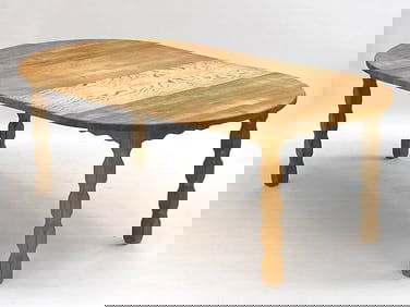 KJAERNULF DANISH OAK EXTENDING DINING TABLE