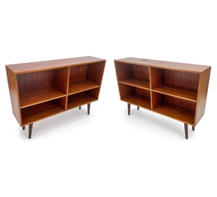 PAIR OF MID-CENTURY DANISH ROSEWOOD BOOKCASES