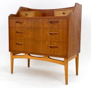 MID-CENTURY DANISH TEAK SECRETARY DESK
