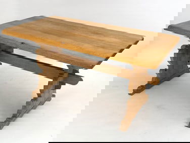 HENNING KJAERNULF DANISH OAK DINING TABLE C. 1970S