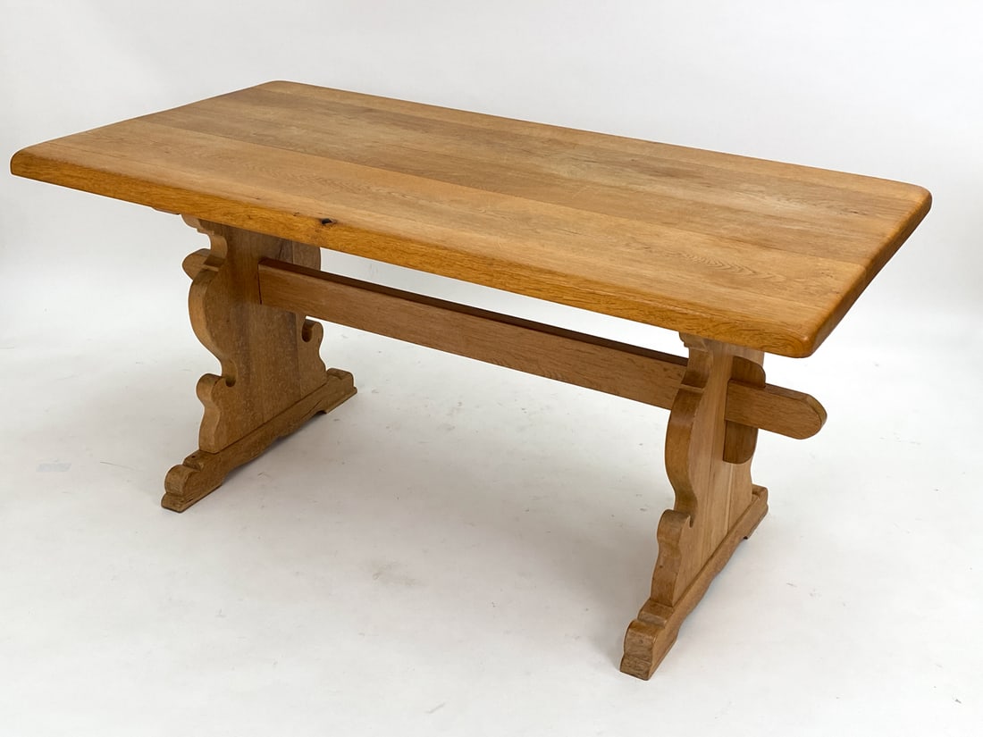 HENNING KJAERNULF DANISH OAK DINING TABLE C. 1970S (1 of 13)