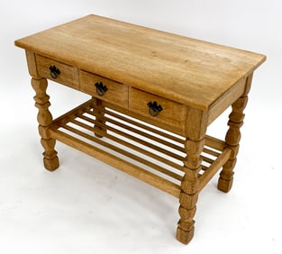 HENNING KJAERNULF STYLE DANISH OAK WORK TABLE